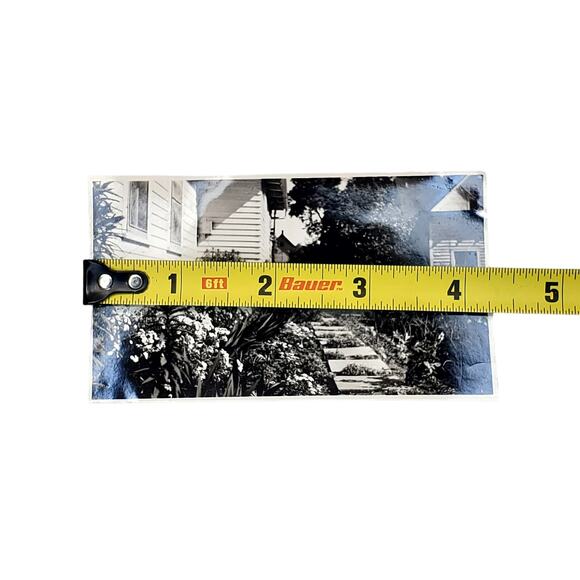 Vtg Photo of Garden Walkway Original Monochrome Photography Found Landscape - Picture 3 of 4